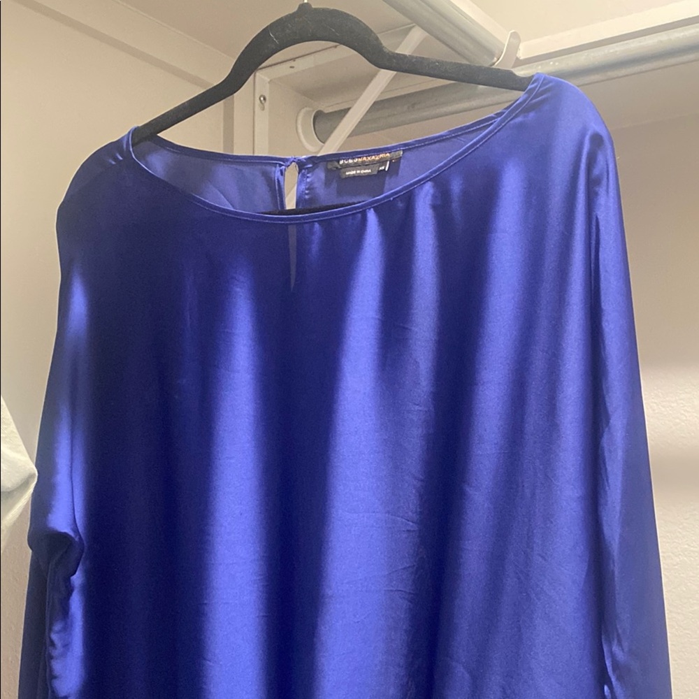 BCBGMaxAzria purple - blue shirt Dress